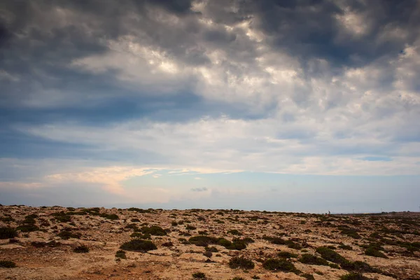 Vista do campo de Lampedusa — Fotografia de Stock