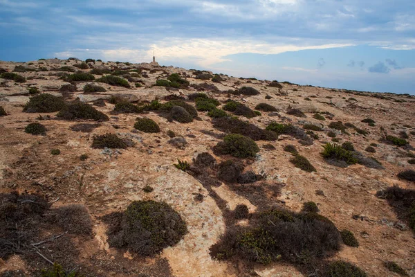 Вид на острові Лампедуза сільській місцевості — стокове фото