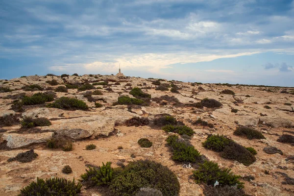 Вид на сельскую местность Лампедузы — стоковое фото