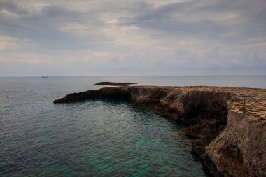 Lampedusa sahil görünümünü