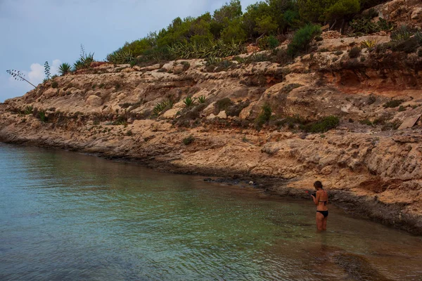 Cala Greca Beach, Lampedusa görünümü