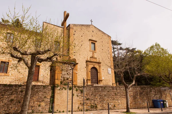 Widok na Kościół San Pietro w Piazza Armerina — Zdjęcie stockowe