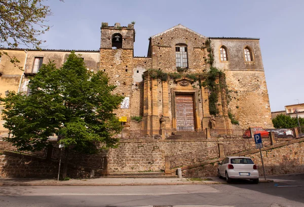 Pemandangan Gereja Teatini di Piazza Armerina — Stok Foto