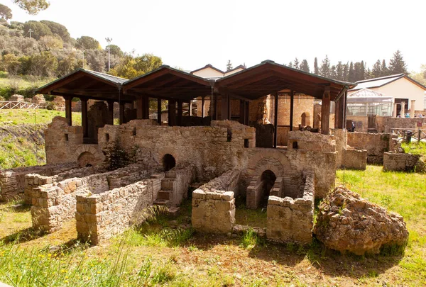 Θέα στη βίλα Romana del Casale, παγκόσμια κληρονομιά της UNESCO — Φωτογραφία Αρχείου