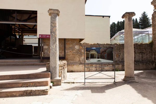 Blick auf die villa romana del casale, piazza armerin — Stockfoto