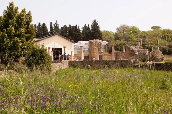 Blick auf die villa romana del casale, piazza armerina — Stockfoto