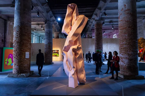 View of installation at the Arsenale during the 58th Internation — Stock Photo, Image