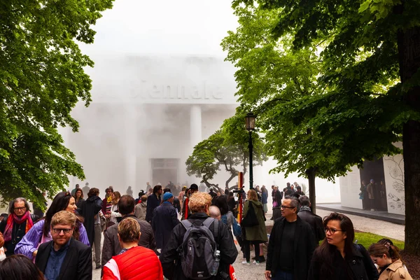 Entrada do Pavilhão Italiano no 58th International Art exhi — Fotografia de Stock