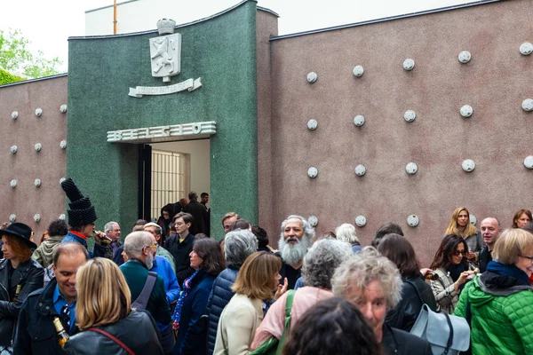 Vstup belgického pavilonu na 58. mezinárodní Art vystavené — Stock fotografie