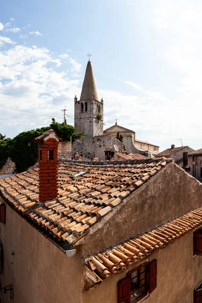 Bell tower of  church of Visitation of Blessed Virgin Mary to St — Stock Photo, Image