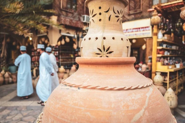 Ollas Artesanales Tradicionales Nizwa Antigua Capital Omán —  Fotos de Stock