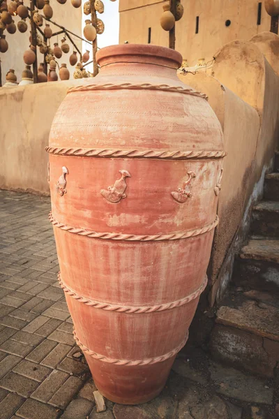 Pots Artisanaux Traditionnels Nizwa Ancienne Capitale Oman — Photo