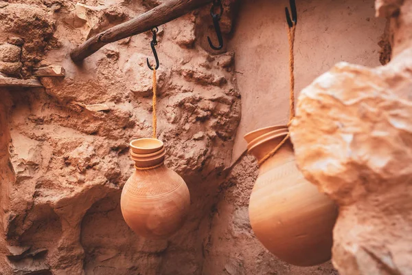 Pots Artisanaux Traditionnels Nizwa Ancienne Capitale Oman — Photo