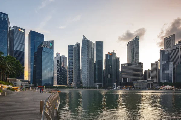 Ciudad Moderna Singapur — Foto de Stock