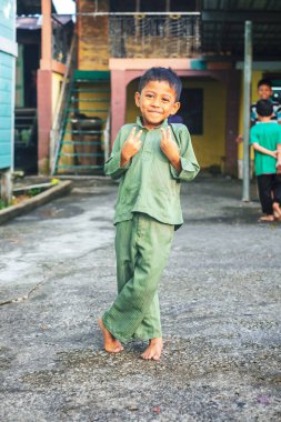 Kuching/Sarawak/Malezya/Haziran 2014: Str yerel yaşam