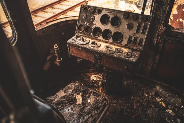 MANDURIA-ITALIA / DICIEMBRE DE 2017: Tren abandonado —  Fotos de Stock