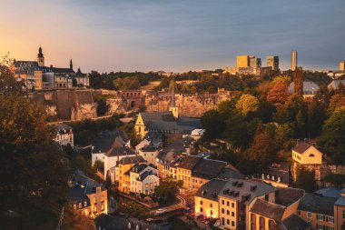 Eski Lüksemburg 'un harika manzarası
