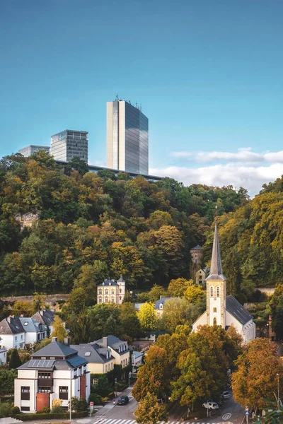 Magnifique vue sur la vieille ville de Luxembourg — Photo