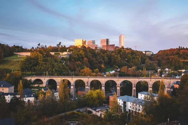 Wonderful view over the old city of Luxembourg — Stock Photo, Image