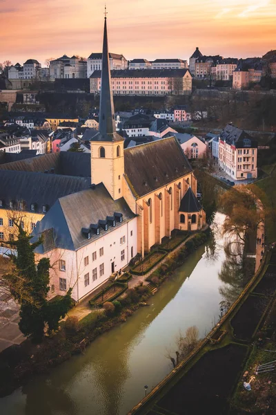 Wonderful view over the old city of Luxembourg — 스톡 사진