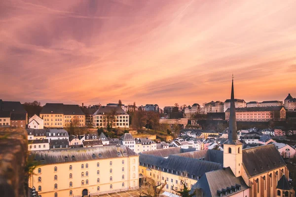 Wunderschöner blick auf die luxemburger altstadt — Stockfoto