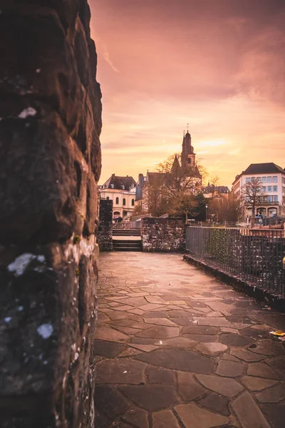 Prachtig uitzicht over de oude stad Luxemburg — Stockfoto