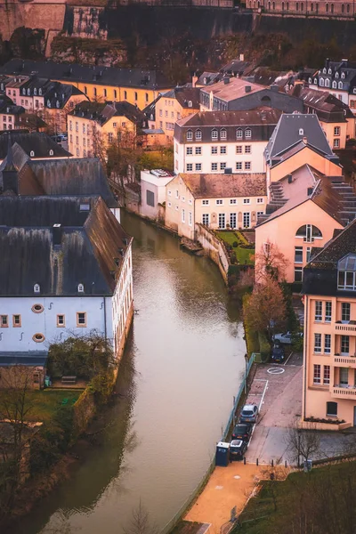 Maravillosa vista sobre la ciudad vieja de Luxemburgo —  Fotos de Stock