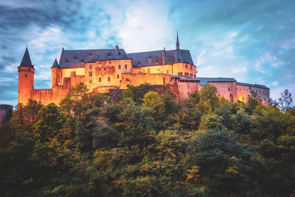 Vianden slott, Luxemburg — Stockfoto