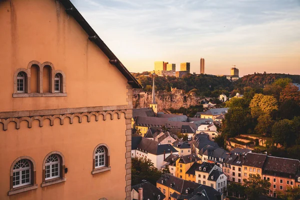 Nádherný výhled na staré město Lucemburk — Stock fotografie