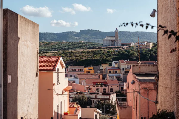 Vista panorámica del faro de Castelsardo, Cerdeña — Foto de Stock