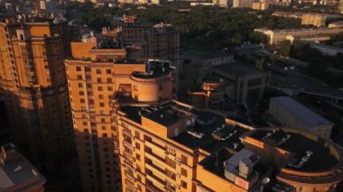 Moskova binalar havadan görünümü