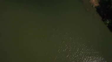 Hava yaz göl manzaralı