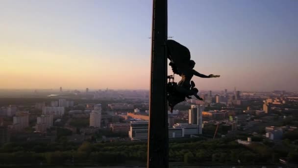 A stella auf dem Siegespark poklonnaya hill — Stockvideo