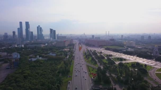 Koetoezovski vooruitzicht in Moskou — Stockvideo
