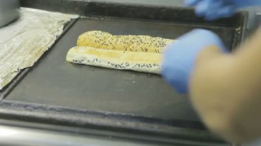 Burger şef yemek.