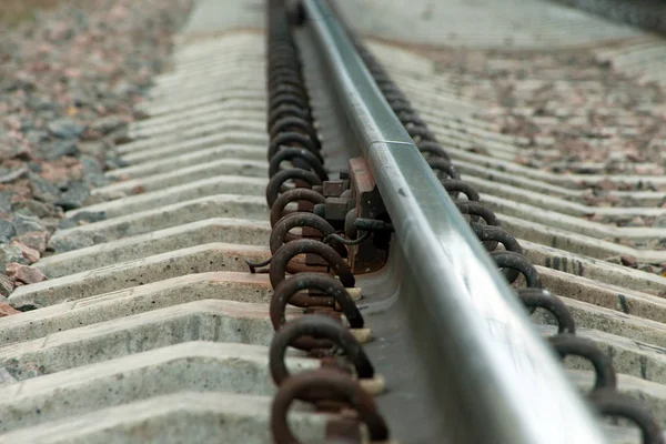 ベラルーシで秋の鉄道 — ストック写真