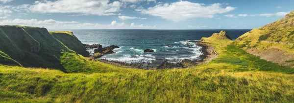 Vue d'ensemble panoramique du littoral irlandais . — Photo