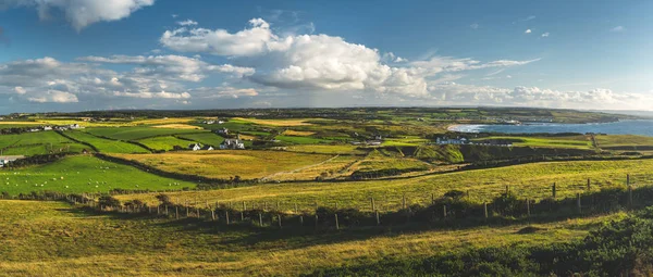 Panorámás kilátás zöldövezetre. Észak-Írország. — Stock Fotó