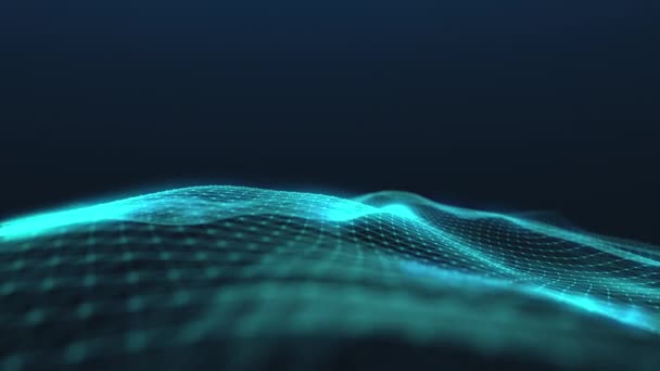 3D інформаційні одиниці анімації, підключені до рухомої мережі — стокове відео