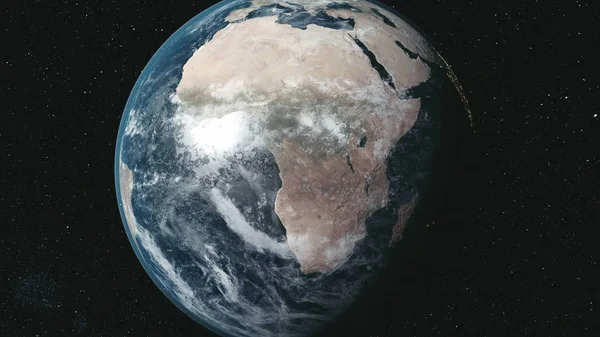 지구 궤도 모션 스타 빔 글로우 은하의 밤 — 스톡 사진