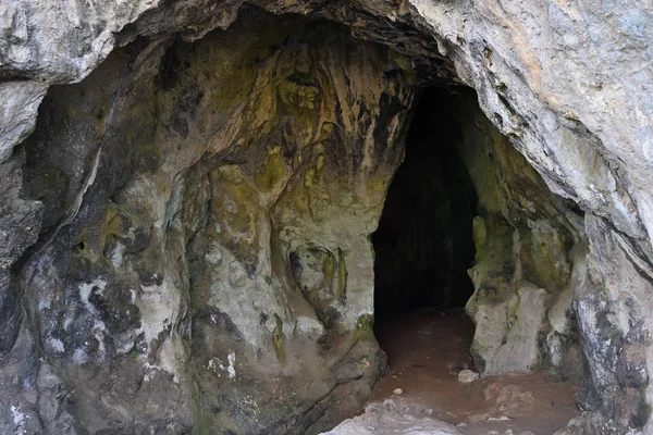 Entrance Cave Nestor Son Neleus Greece Navarino Peloponnese Located Nearby — Stock Photo, Image