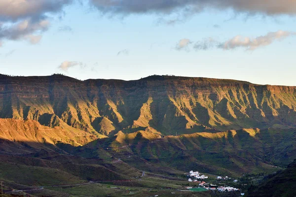 Mountain Landscape Sunset Gran Canaria Canary Island Spain — Stock Photo, Image
