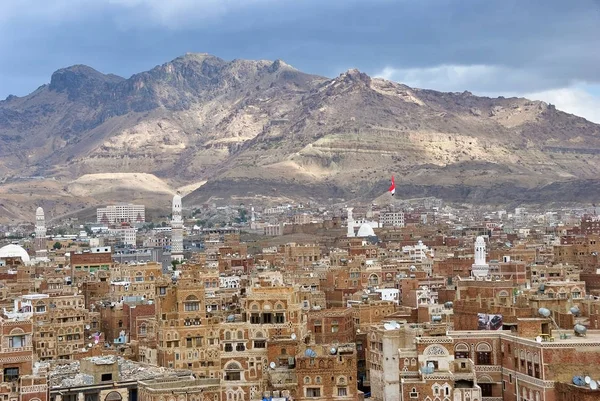 Antigua Ciudad Sanaa Declarada Patrimonio Humanidad Por Unesco Ahora Destruida — Foto de Stock