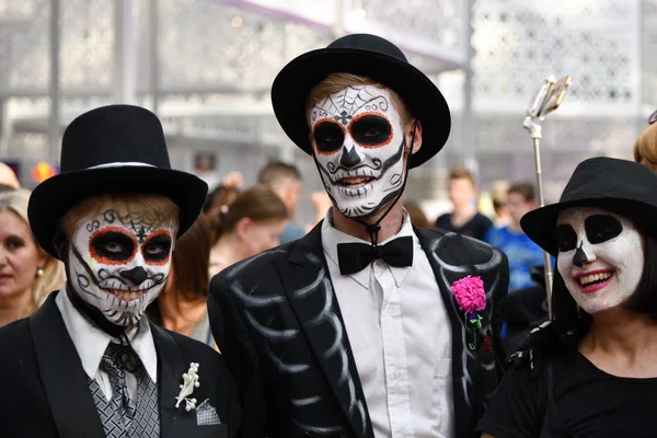 Mosca Russia Giugno 2018 Partecipanti All Abbigliamento Tradizionale Durante Carnevale — Foto Stock