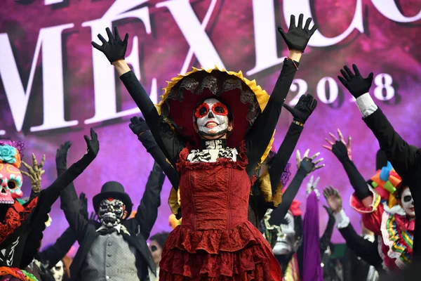 Mosca Russia Giugno 2018 Partecipanti All Abbigliamento Tradizionale Durante Carnevale — Foto Stock