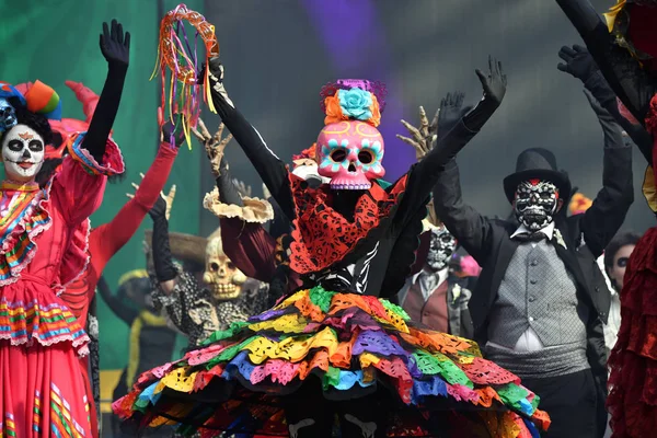 Moscú Rusia Junio 2018 Participantes Carnaval Mexicano Dia Los Muertos —  Fotos de Stock