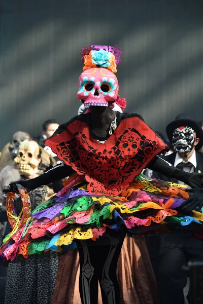 Moscou Russie Juin 2018 Participants Vêtements Traditionnels Lors Carnaval Mexicain — Photo