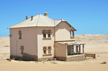 Kolmanskop terk edilmiş hayalet elmas şehir yavaş yavaş çölde tarafından yuttu Namibya