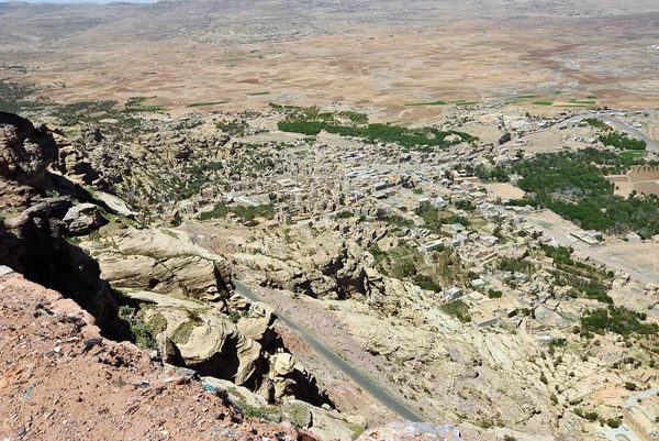 Типичный Йеменский Пейзаж Рядом Столицей Саной — стоковое фото