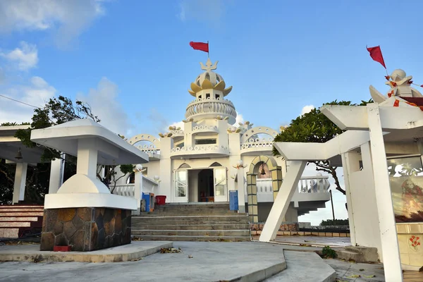 ポスト フラックにある モーリシャス 2013 町の中心部の主なアトラクションは ヒンズー教の寺院 寺院はヒンドゥー教の神々 に捧げお祝いの会場 — ストック写真